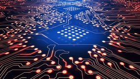 On startup circuit-board emerging under world map with nodes pulsing visualizing network flow. Technology, connectivity, innovation, digital, data, network, abstract - Powered by Shutterstock - Get 15% off with code: PIKWIZARD15