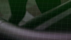 Female runner stepping onto treadmill initiating fitness graph tracking pace and heart rate. Athletic, performance, digital, wellness, movement, futuristic, training - Powered by Shutterstock - Get 15% off with code: PIKWIZARD15