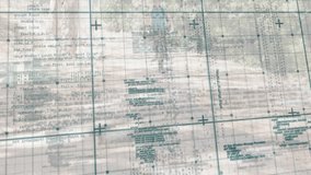 Code overlay shifting and revealing man pushing bicycle along wooded trail for technology demo. Hacking, outdoor, adventure, fitness, motion, nature, exploration - Powered by Shutterstock - Get 15% off with code: PIKWIZARD15