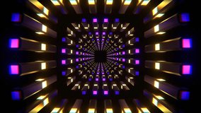 Purple and Yellow Neon Columns Tunnel Background VJ Loop in 4K - Powered by Shutterstock - Get 15% off with code: PIKWIZARD15