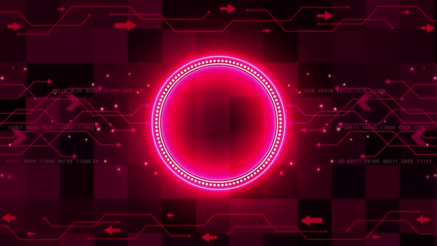 Red Neon User Icon in a Digital Network with Data Streams technology connection - Powered by Shutterstock - Get 15% off with code: PIKWIZARD15