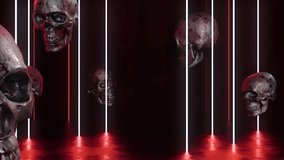 Neon Light and Skull Abstract Horror Background
 - Powered by Shutterstock - Get 15% off with code: PIKWIZARD15