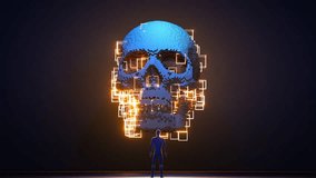 Neon Light and Skull Abstract Horror Background
 - Powered by Shutterstock - Get 15% off with code: PIKWIZARD15