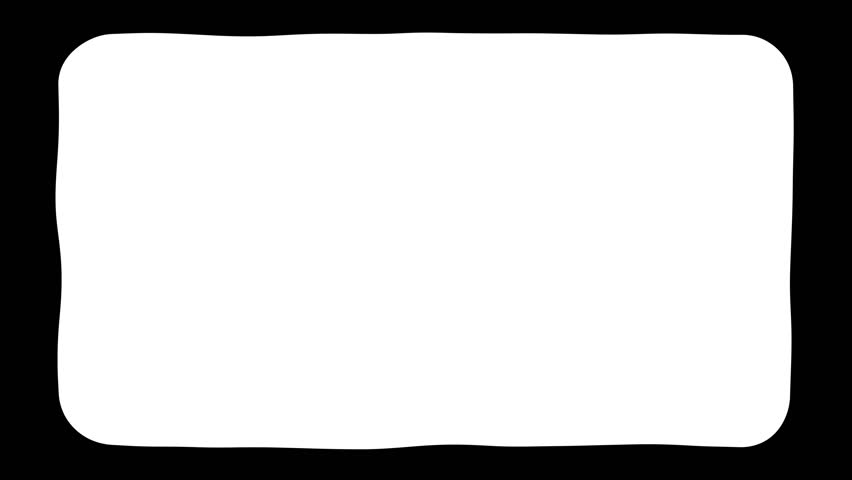 Stop Motion Rectangle Overlay for Video and Titles. Alpha Matte.