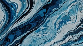 A vibrant and dynamic abstract background loop featuring a flowing acrylic pour or fluid art texture. - Powered by Shutterstock - Get 15% off with code: PIKWIZARD15
