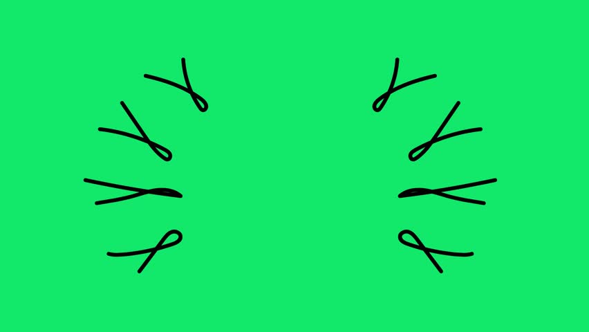 Doodles, Hand-Drawn Animated Shapes and Doodle Pack. Scribble Animation Bundle with Green Screen, video effects.
