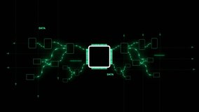 Ai data processing .Data visually depicts an intricate network of glowing lines and particles, the vast flow of information, complex data processing, and interconnected systems in a modern, 4k - Powered by Shutterstock - Get 15% off with code: PIKWIZARD15