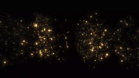 Warm golden snowflakes form a mirrored border on black with clear copy space. Ideal for classy winter greetings and ads. - Powered by Shutterstock - Get 15% off with code: PIKWIZARD15