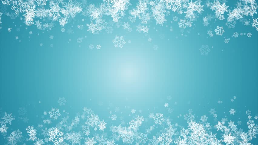 Christmas Snowflakes Frame. Blue Christmas Festive Background. Christmas Snowfall Background. Seamless Loop Ultra HD 4k - Powered by Shutterstock - Get 15% off with code: PIKWIZARD15