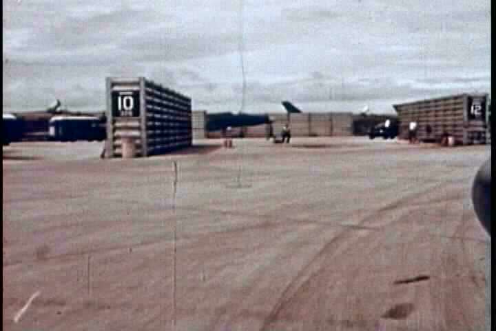 1960s - Air Force personnel finish a mission over Vietnam in 1967 and afterwards some r and r.