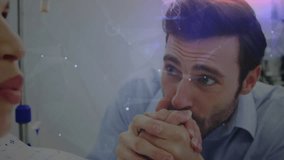 Comforting couple at bedside flowing into surgeon preparing drapes amid overlay for surgery. Empathy, intimacy, healthcare, compassion, surgical, support, tenderness - Powered by Shutterstock - Get 15% off with code: PIKWIZARD15