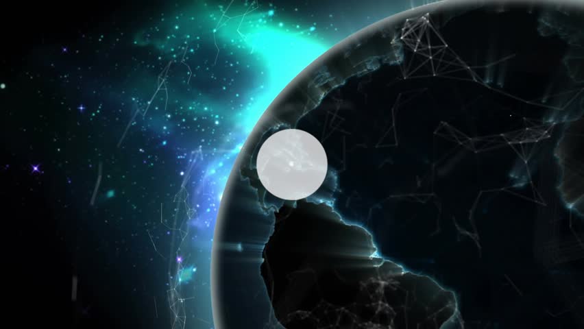 On phone icon appearing wireframe Earth rotating spawning nodes and lines showing global network. Technology, connectivity, innovation, digital, cyberspace, network, communication - Powered by Shutterstock - Get 15% off with code: PIKWIZARD15