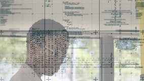 Code overlay appearing woman wearing glasses navigating bike app tapping phone screen for workout. Fitness, technology, innovation, wellness, modern, activewear, digital - Powered by Shutterstock - Get 15% off with code: PIKWIZARD15