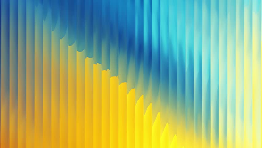 Vibrant Blue and Yellow Abstract Vertical Wave Background – Dynamic Motion Graphics for Titles, Transitions, or Digital Backdrops