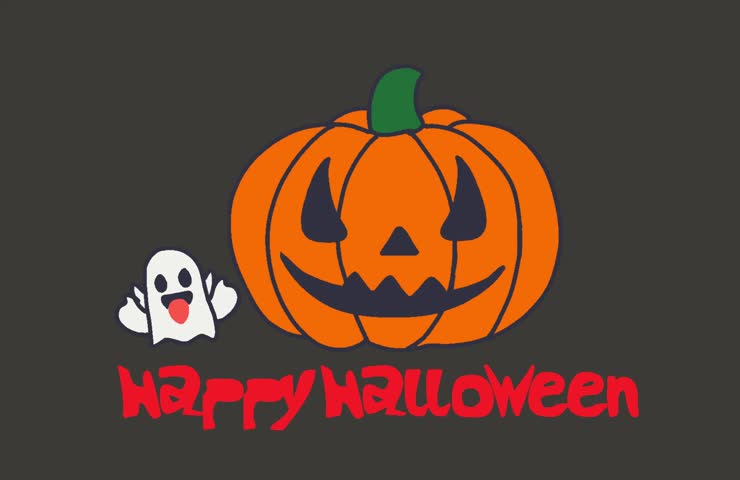 halloween pumpkin vector illustration on balck background