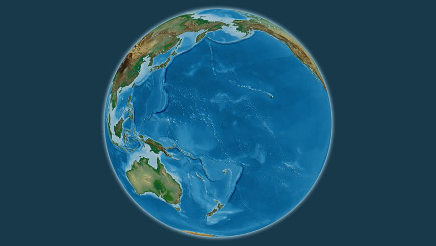 Lithuania on the globe. Regional borders. Physical map