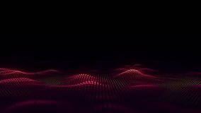 Abstract technology colors wave with motion glowing dots. Dark cyberspace in digital background. Connection big data. Futuristic wireframe texture. Dynamic analysis a network connection. 3D rendering. - Powered by Shutterstock - Get 15% off with code: PIKWIZARD15