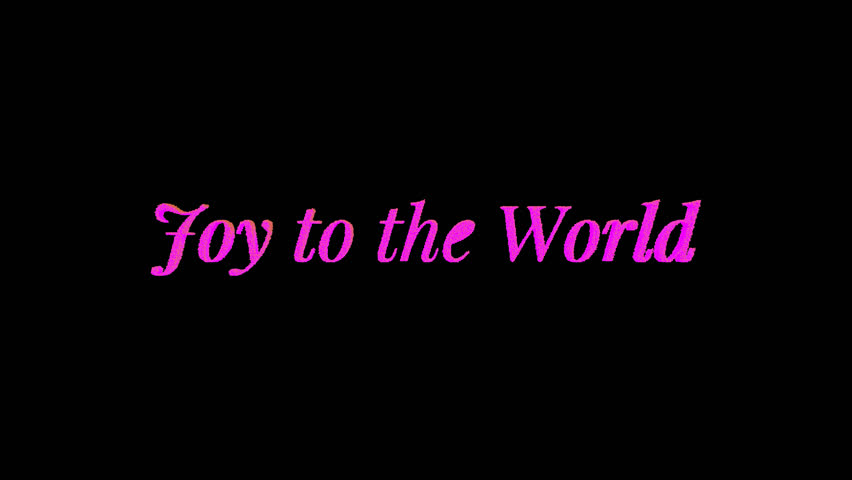 Joy to the World morphing into Peace on Earth in a transparent Christmas animation blending pink and blue tones symbolizing love unity and festive celebration for holiday design projects