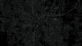 Urban Traffic Flow Map Simulation in San Antonio, Texas, GPS Smart city route Transportation - Powered by Shutterstock - Get 15% off with code: PIKWIZARD15