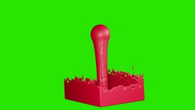 3D Red Liquid Splash Simulation on Green Screen Background Realistic Fluid Motion for Visual Effects" - Powered by Shutterstock - Get 15% off with code: PIKWIZARD15