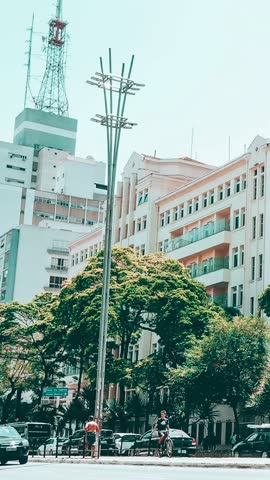 Paulista Avenue timelapse on a sunny day, São Paulo, Brazil
