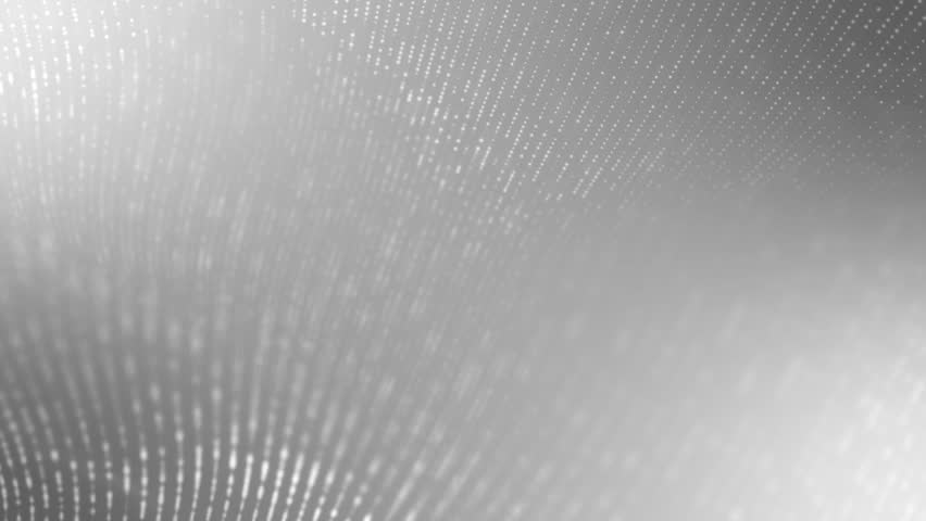Halftone Animation of Chaotic Moving Matter with Particles and Molecules Wave-Like Movements Monochrome Grid Abstract Background 4K for Science Music Ads Presentations and Intros