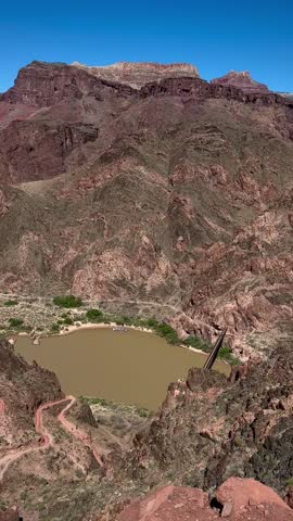 Trail Descending to the Colorado River (Grand Canyon National Park, Arizona, USA)