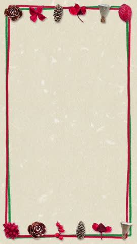 Simple winter frame (6 seconds loop) vertical 9:16