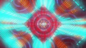 opening red diamond pulsing teal beams, dot circles shifting to hexagon and speed labels updating. Futuristic, digital, geometric, dynamic, high-tech, abstract, vibrant - Powered by Shutterstock - Get 15% off with code: PIKWIZARD15