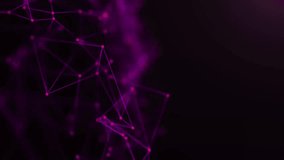 This image features a complex network of interconnected lines and dots, rendered in a vibrant purple color. The background is dark. - Powered by Shutterstock - Get 15% off with code: PIKWIZARD15