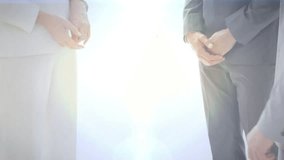 Business team entering frame and lifting digital globe while shaking hands and signifying deal. Collaboration, partnership, corporate, teamwork, innovation, global, professional - Powered by Shutterstock - Get 15% off with code: PIKWIZARD15