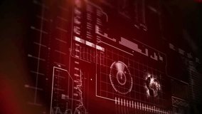 Dark red HUD grid starting user icons branching with linking lines showing global network. Futuristic, digital, connectivity, network, technology, interface, data visualization - Powered by Shutterstock - Get 15% off with code: PIKWIZARD15