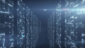 Holographic neon green stadium schematic appearing over data corridor as server racks lighting up. Cyberspace, biotechnology, innovation, digital infrastructure, futuristic, technology, data - Powered by Shutterstock - Get 15% off with code: PIKWIZARD15