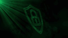 Diagonal green light sweeping white icons, shield lock pulsing signaling secure network activation. Cybersecurity, data protection, digital infrastructure, network safety, cybersecurity interface, - Powered by Shutterstock - Get 15% off with code: PIKWIZARD15