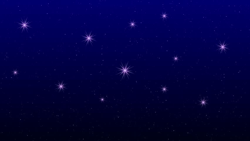 Deep Blue Night Sky Filled With Numerous Twinkling Purple Stars and Galaxies galaxy space