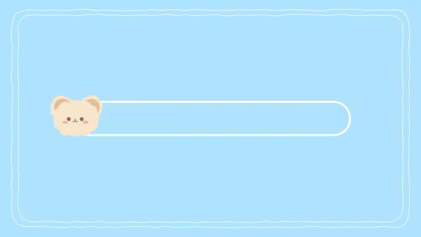 Charming loading screen animation featuring a cute bear character, perfect for websites, apps, games, or video transitions. The playful bear design adds a friendly and engaging touch while keeping vie