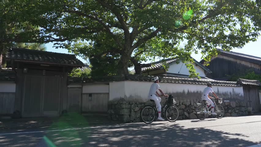 On the ancient streets of Hagi Castle Town, one of Japan