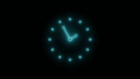 Minimalist Neon Countdown Timer Concept with Analog Clock - Powered by Shutterstock - Get 15% off with code: PIKWIZARD15