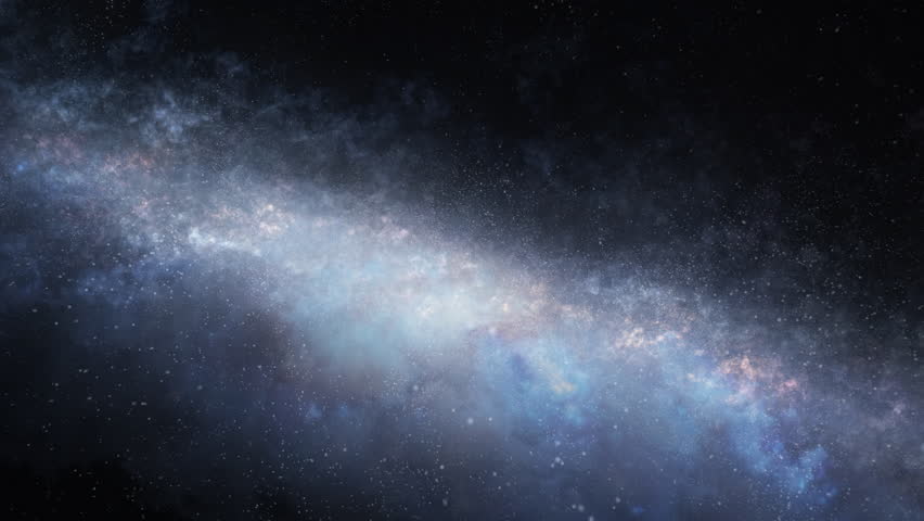 Seamlessly loopable visualization of interstellar flight away from a galaxy