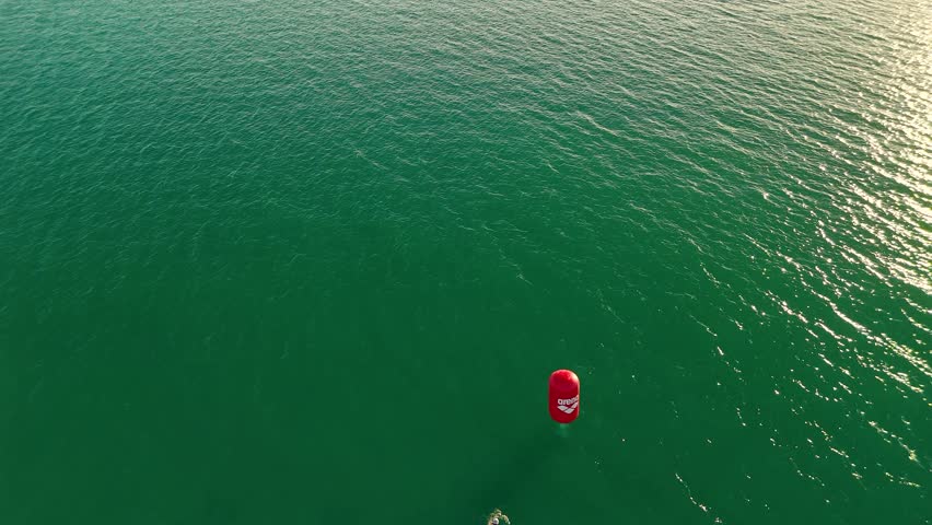 Athlete Swimmer at Open Water Swim Race