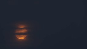 Warm yellow full moon on a moonlit night with misty clouds, creating a soothing atmosphere - Powered by Shutterstock - Get 15% off with code: PIKWIZARD15