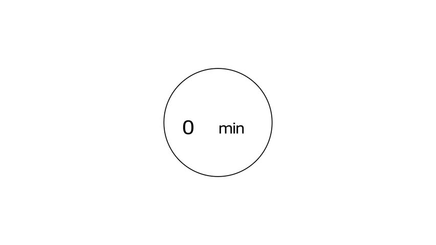 105 min timer loading clock icon animation. and creating a stunning animation 4k animation.