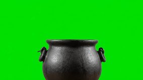 Mysterious cauldron bubbling with green smoke, perfect for Halloween promos, fantasy projects, or magical themed content with a spooky vibe - Powered by Shutterstock - Get 15% off with code: PIKWIZARD15