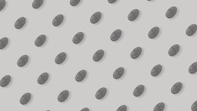 Fingerprint pattern loop animation : Seamless biometric-themed motion background with fingerprint designs on white backdrop - Powered by Shutterstock - Get 15% off with code: PIKWIZARD15