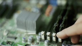 Technician Installing Or Removing RAM Memory Module Into DIMM Slots On Computer Motherboard. Electronic Components, Heatsinks, And Capacitors, Representing Data Processing. Hardware Upgrade PC Build - Powered by Shutterstock - Get 15% off with code: PIKWIZARD15