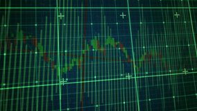 Digital bar-line chart showing grid, bars spiking, fluctuating, trend line rising, showing trends. Futuristic, data, visualization, analytics, technology, interface, abstract - Powered by Shutterstock - Get 15% off with code: PIKWIZARD15
