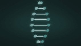 At launch teal waveform bars rising, pulsing around rotating DNA helix to visualize data flow. Biotechnology, data visualization, digital art, scientific graphic, technology, innovation, abstract - Powered by Shutterstock - Get 15% off with code: PIKWIZARD15