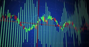 arrow appearing triggers chart animating bars rising and hatched area flowing illustrating trend. Finance, data visualization, technical analysis, infographic, dashboard, digital interface, market - Powered by Shutterstock - Get 15% off with code: PIKWIZARD15
