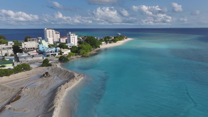 Aerial view of Gulhi Island