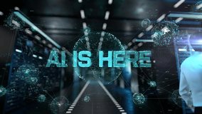 ai is here. IT Administrator Activating Modern Data Center Server with Hologram. - Powered by Shutterstock - Get 15% off with code: PIKWIZARD15
